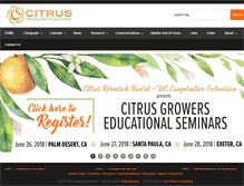 Tablet Screenshot of citrusresearch.org